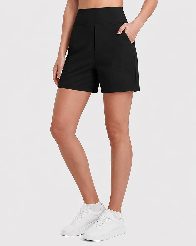 FlexEllea – High-Waisted Athletic Bermuda Shorts