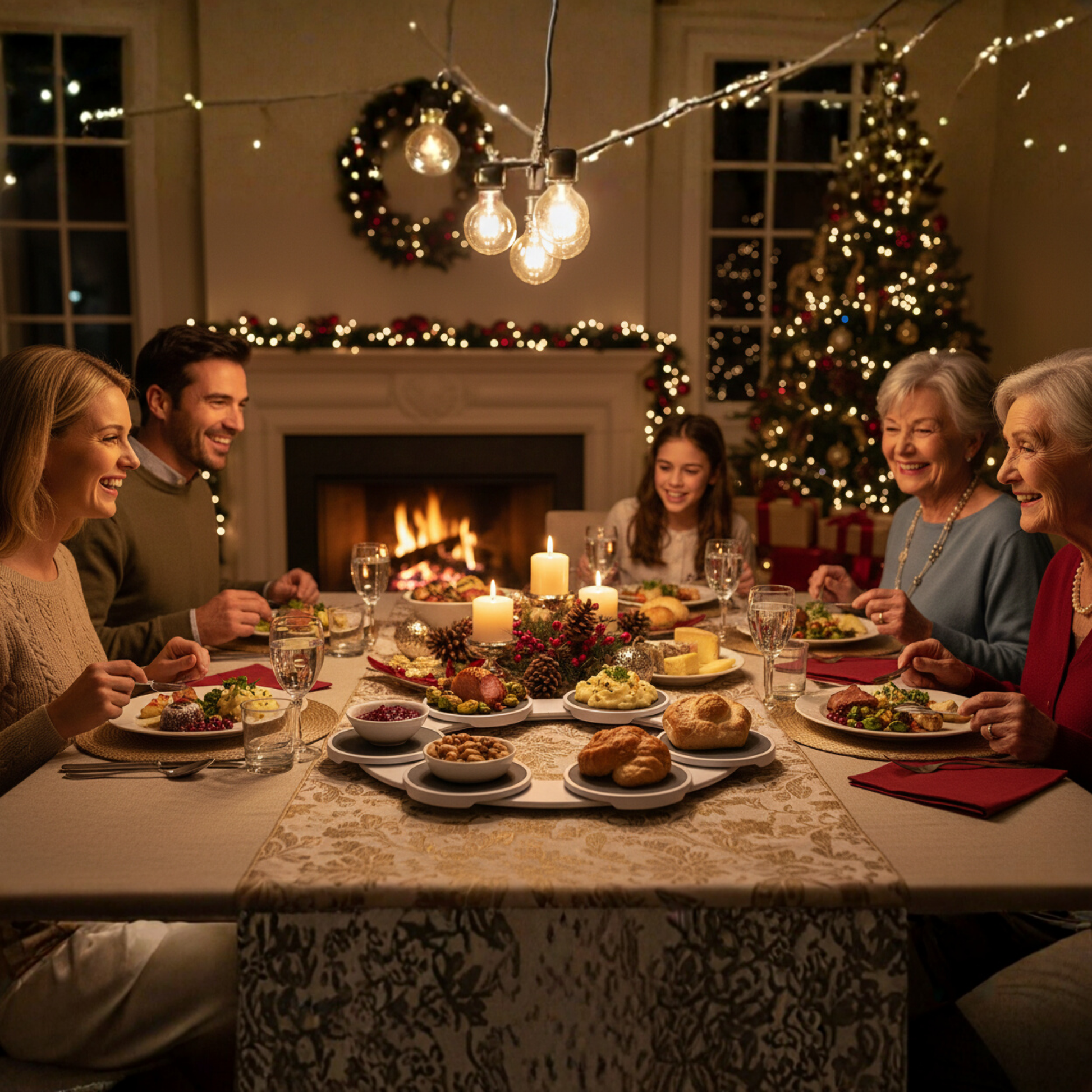 DineRound - Rotating Serving Tray