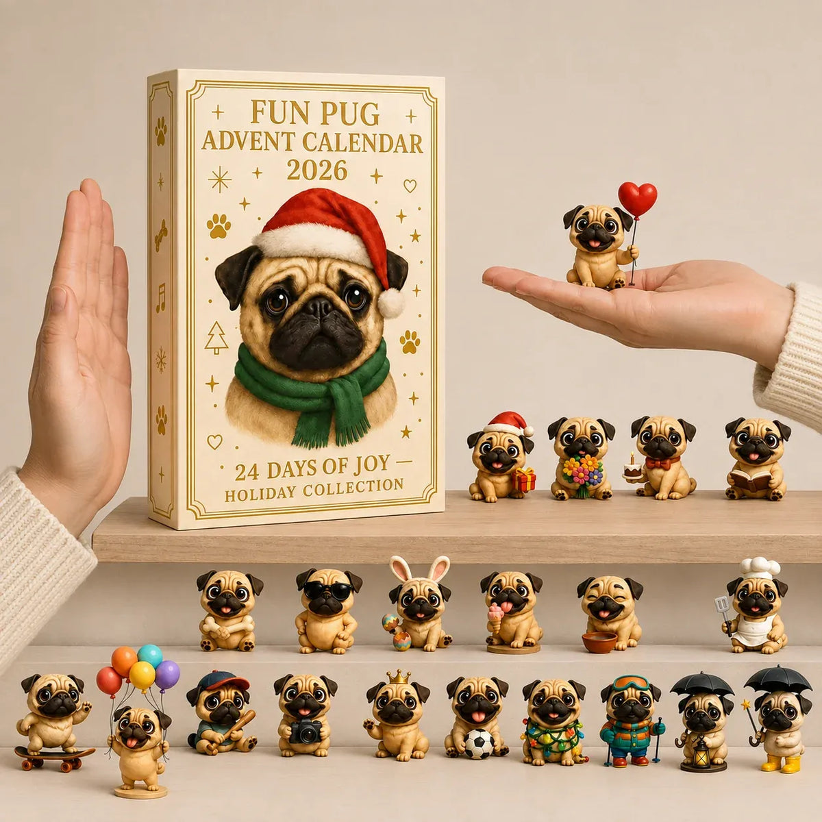 PawsCrest – 24-Day Pug Advent Calendar 2026