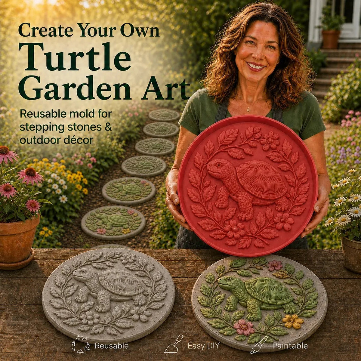 GardenMuse – Hummingbird DIY Stepping Stone Mold