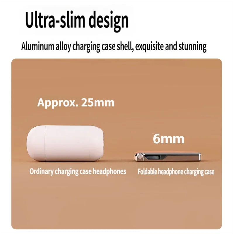 SonicSlim – Ultra Thin Foldable Bluetooth Earbuds