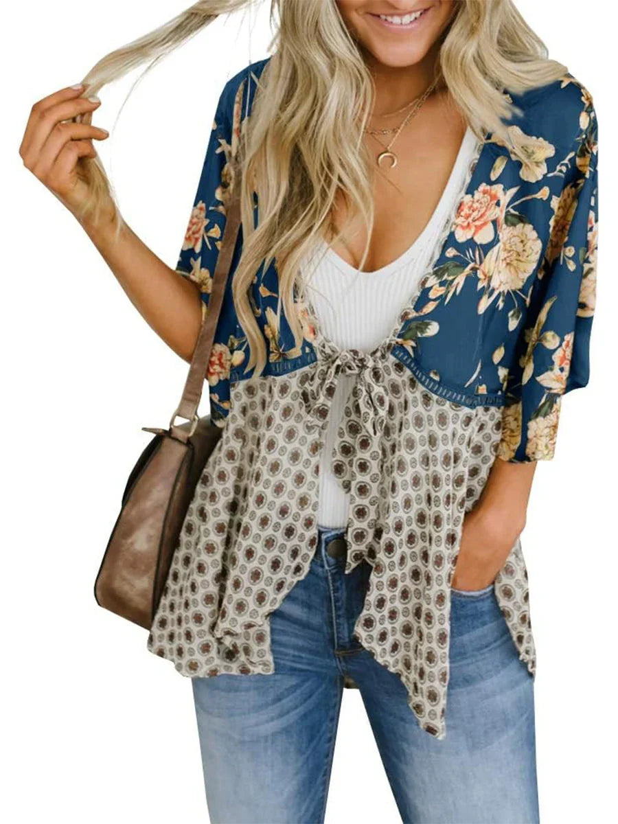 BloomBreeze – Floral Kimono Flowy Boho Cover Up