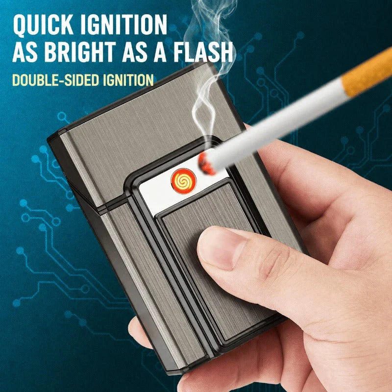 IgniteCase – 2 In 1 Cigarette Holder with USB Rechargeable Lighter