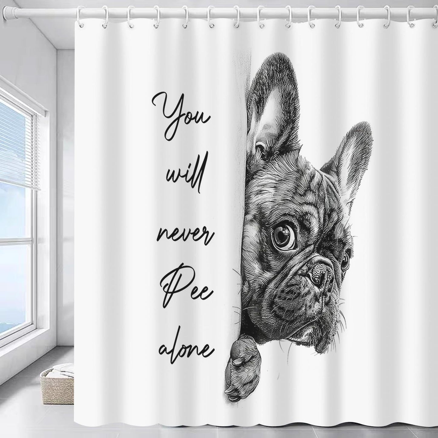 "Are You Pooping?" Donkey Shower Curtain