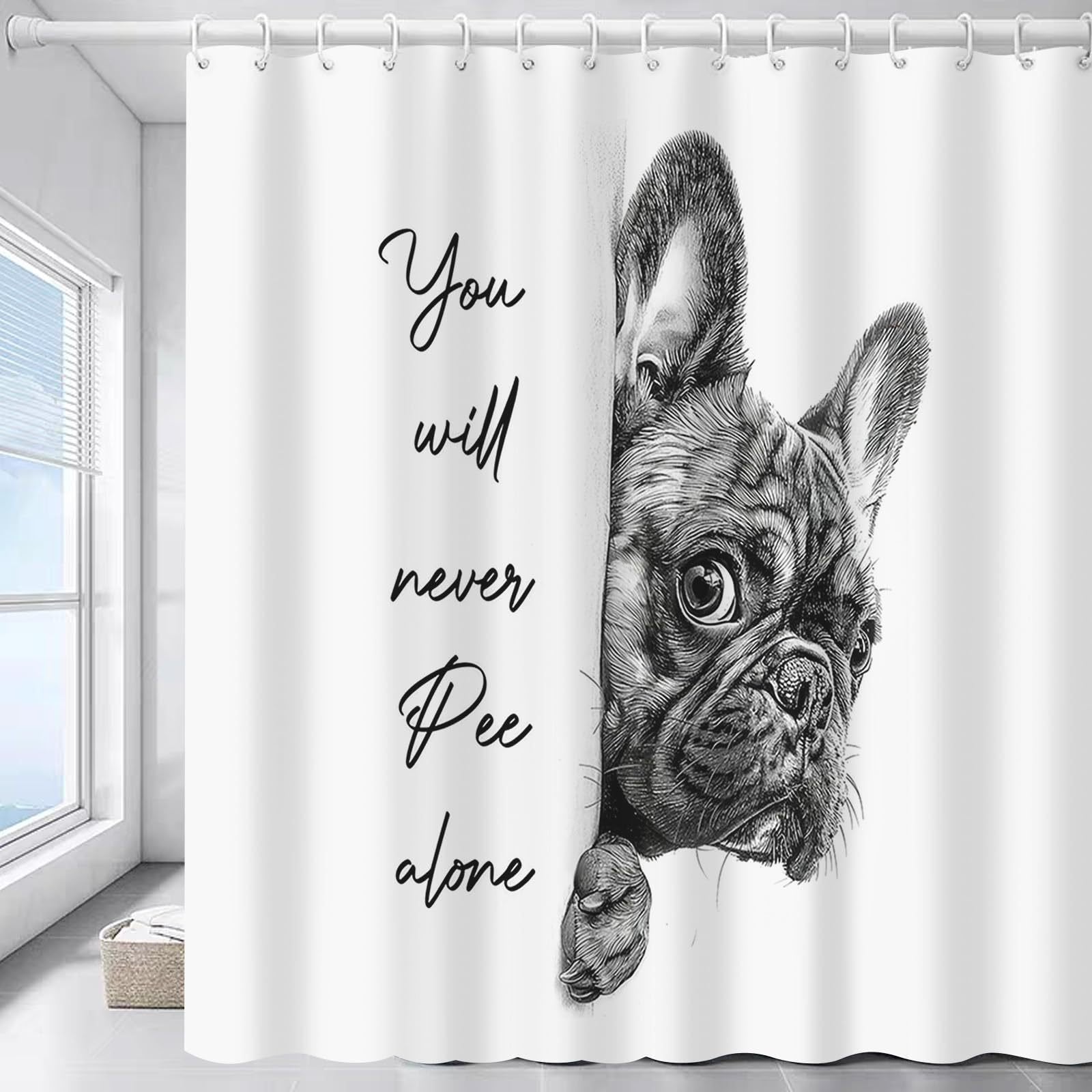 "Are You Pooping?" Donkey Shower Curtain