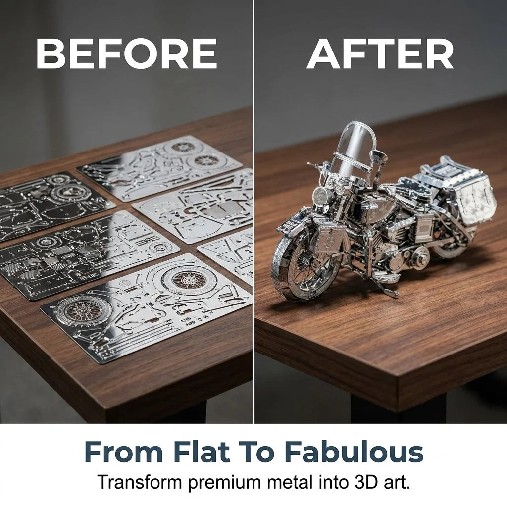 MotoCraft – 3D Metal Motorcycle Assembly Puzzle