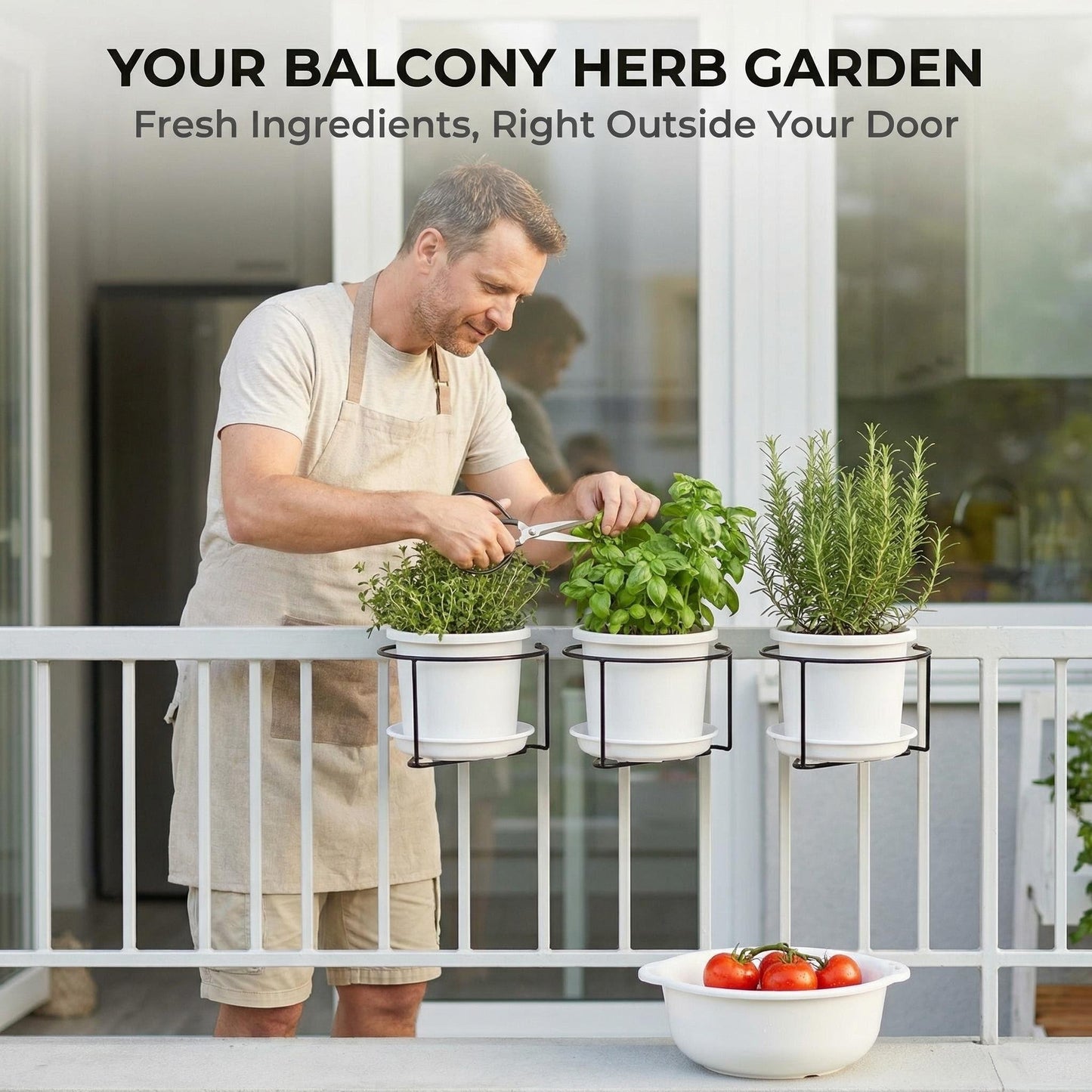 GripVerde™ Railing Plant Hanger