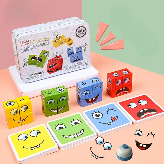 🎄🎅 3D Puzzle with Face Changing