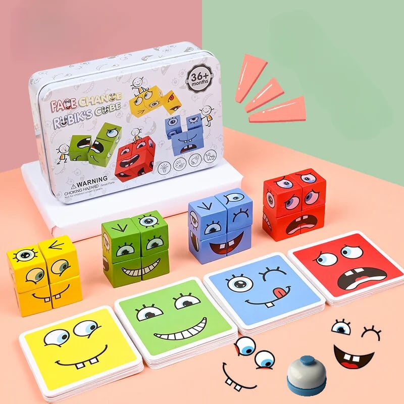 🎄🎅 3D Puzzle with Face Changing