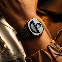 AeroChron – Futuristic Stainless Steel Watch