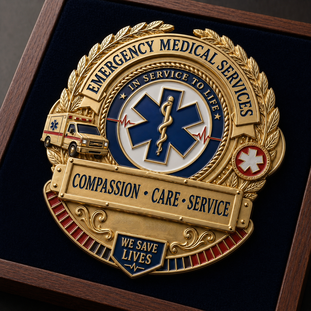 🚑 Last Day Promo: 49% OFF ⚕️Emergency Medical Services Honor Brooch Pin