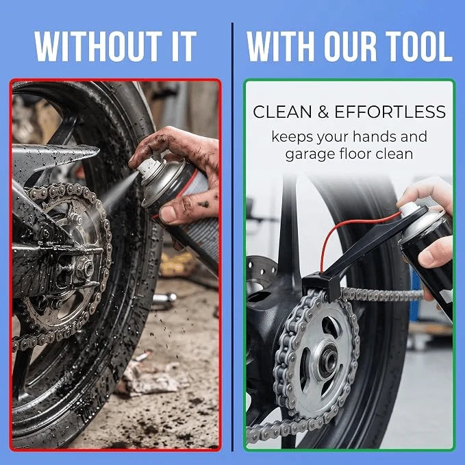 ChainVanta – 2-In-1 Motorcycle Chain Lubrication Tool