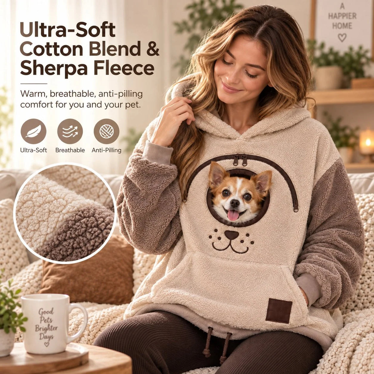 WarmWhiskers – Cozy Cat & Small Dog Hoodie