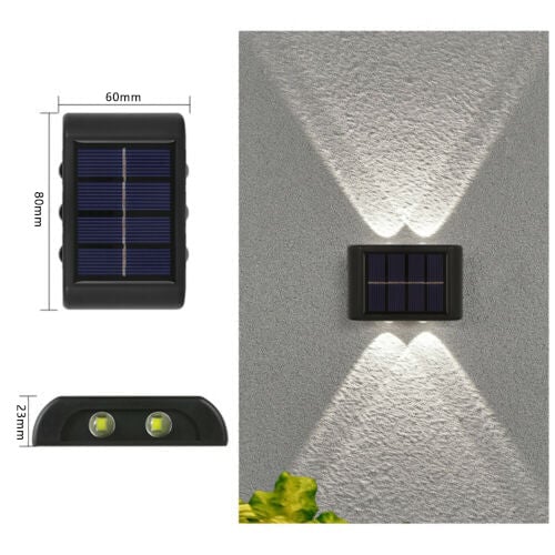 GlowScape – Weatherproof Solar Patio & Garden Wall Light
