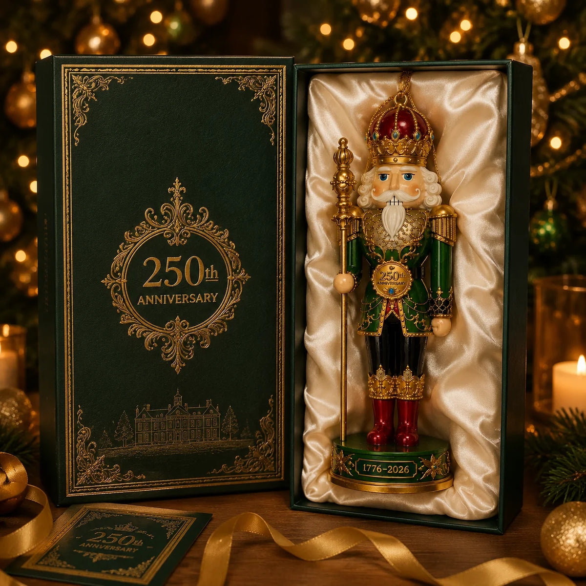 FreedomKing – 250th Anniversary Patriotic Christmas Ornament