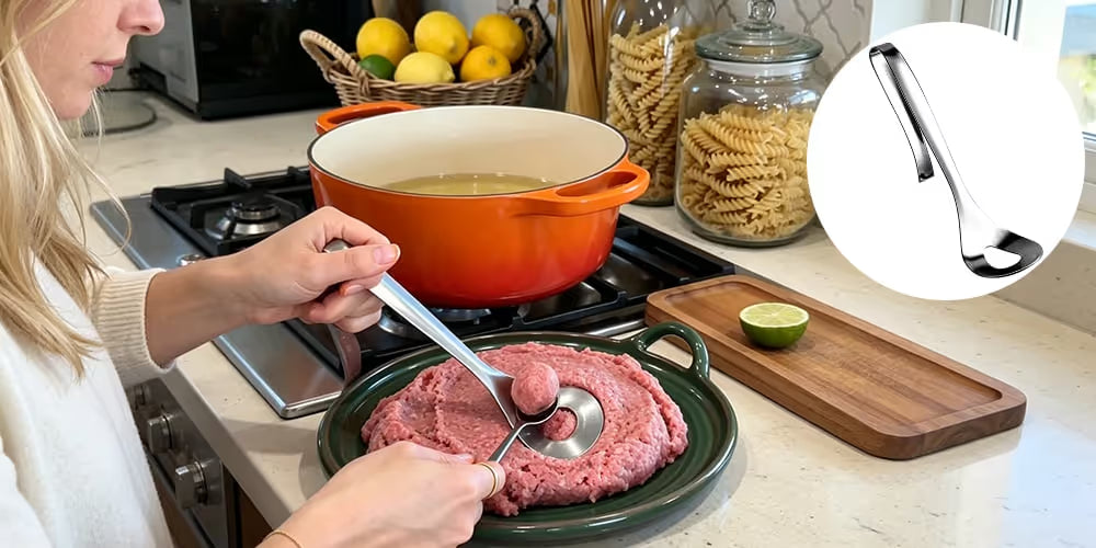 Spoonora – Stainless Steel Meatball Maker Spoon