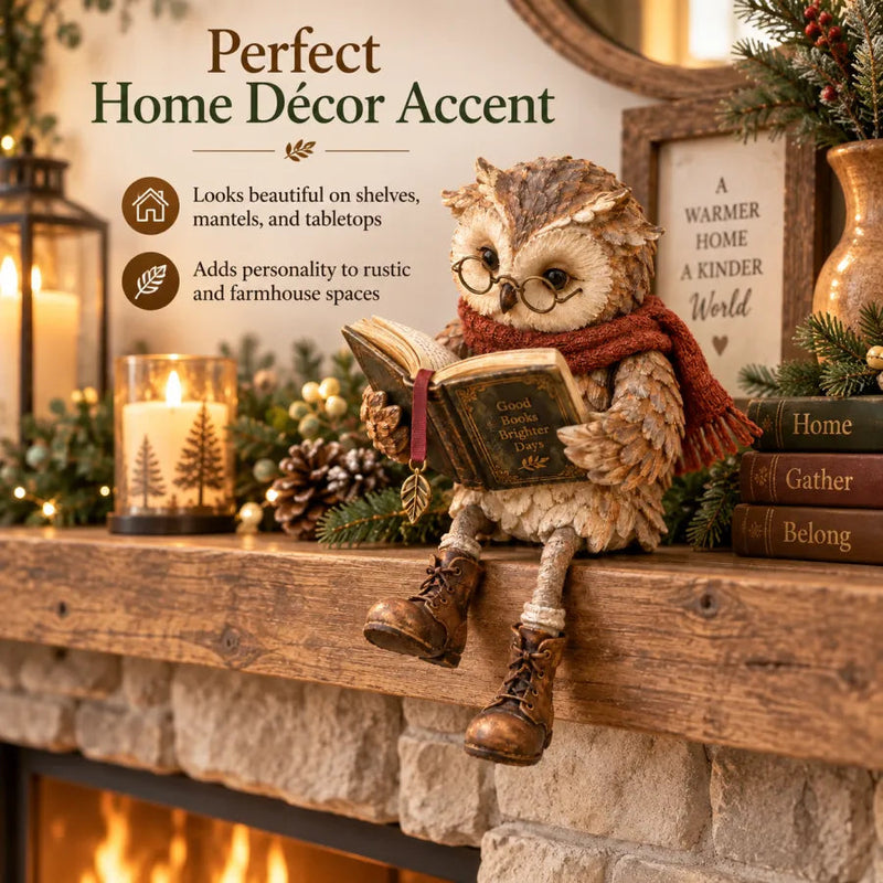 StoryHaven – Reading Owl Figurine