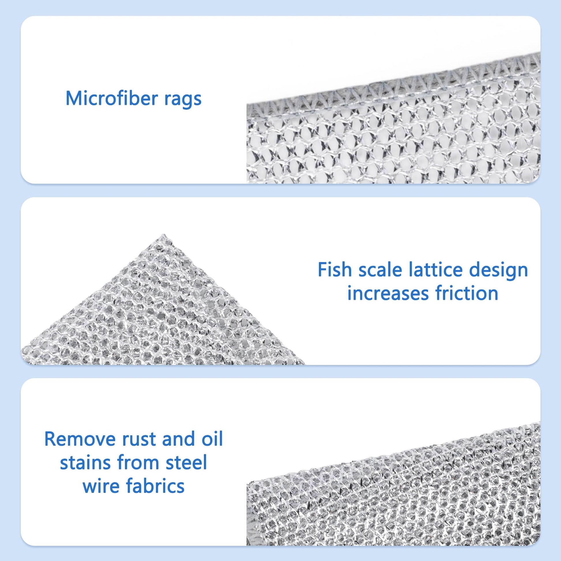 SilverScrub – Non-Scratch Mesh Cleaning Dishcloths