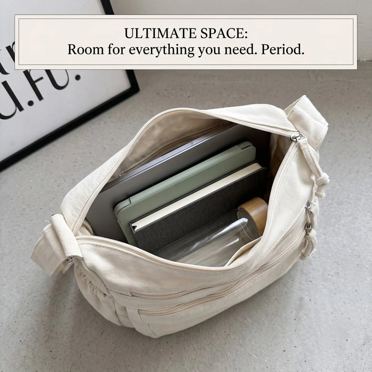 RusticCarry – Washed Canvas Shoulder Messenger Bag