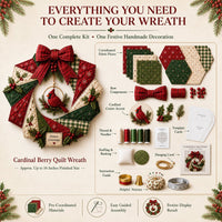 ChristmasCraft – Festive Fabric Wreath Making Kit