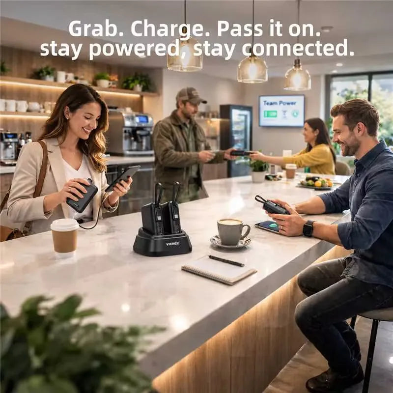 PowerNest – 10000mAh Portable Charger with Dock