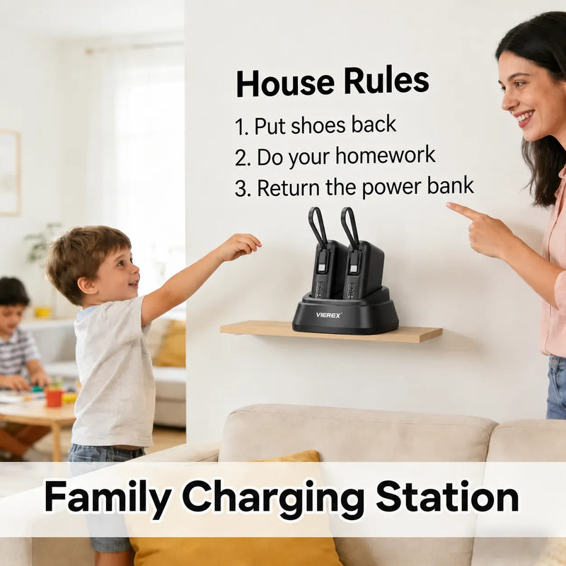 PowerNest – 10000mAh Portable Charger with Dock