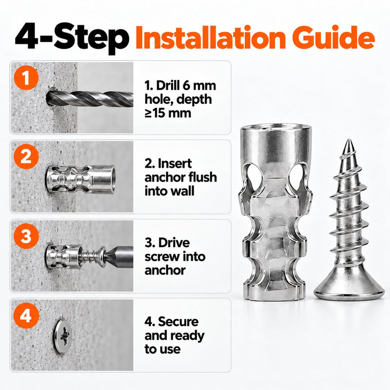 FixoraX – Industrial Short Expansion Screw Repair Kit