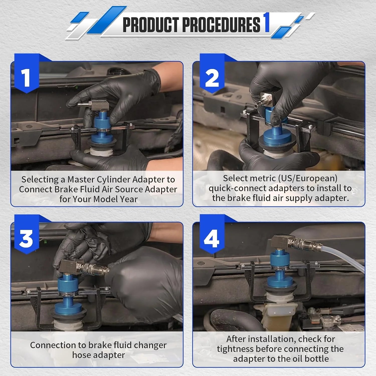 BrakePro – Universal Brake Bleeding Adapter Set