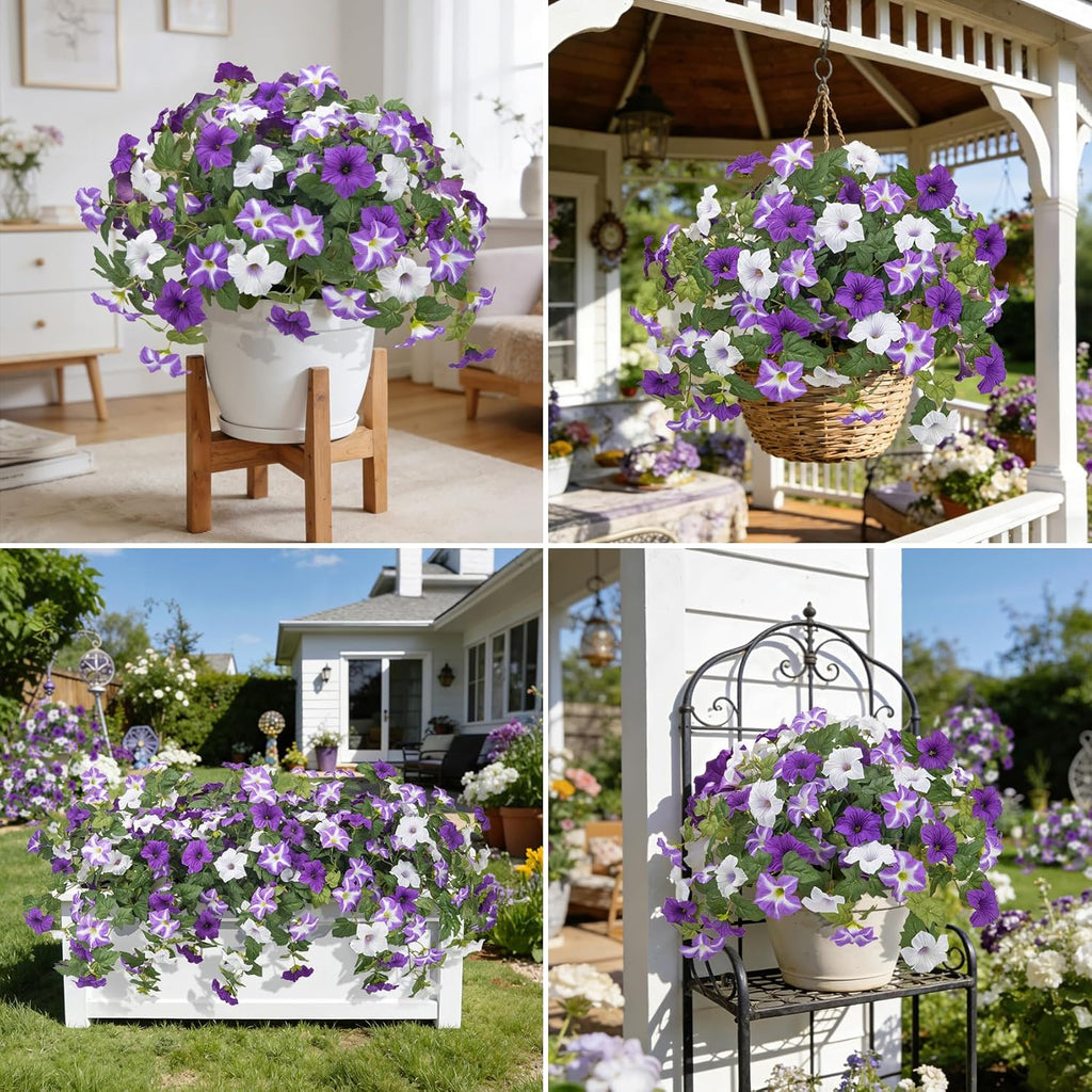 BloomCharm – UV-Resistant Artificial Petunia Bouquet