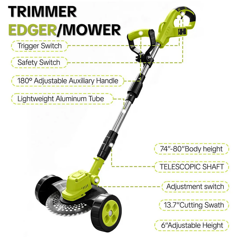 TrimPro – 3-in-1 Cordless Grass Trimmer