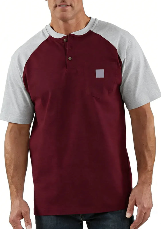 StyleFusion – Premium Color Block Casual Shirt