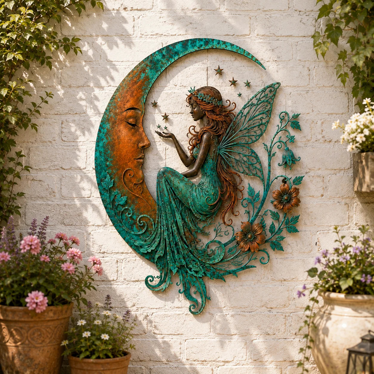LunaBloom – Moon Fairy Wall Decor