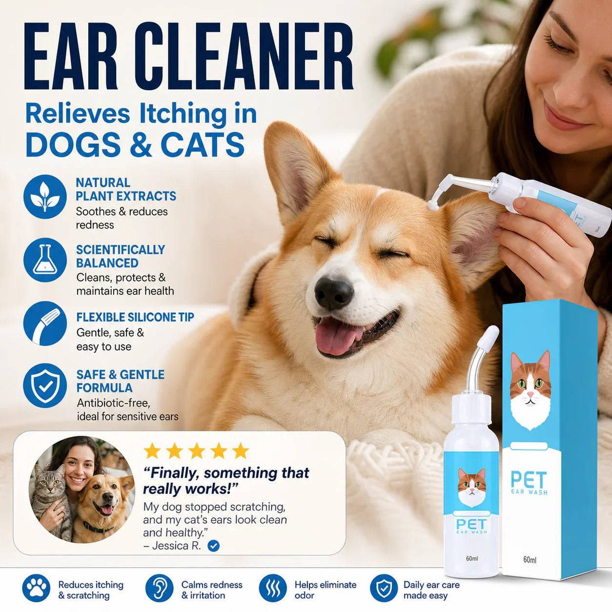 PetEase – Gentle Ear Relief for Dogs & Cats