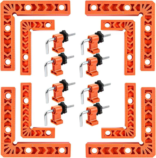 CornerPro - 90 Degree Corner Clamp & Positioning Square Set (3" & 4")