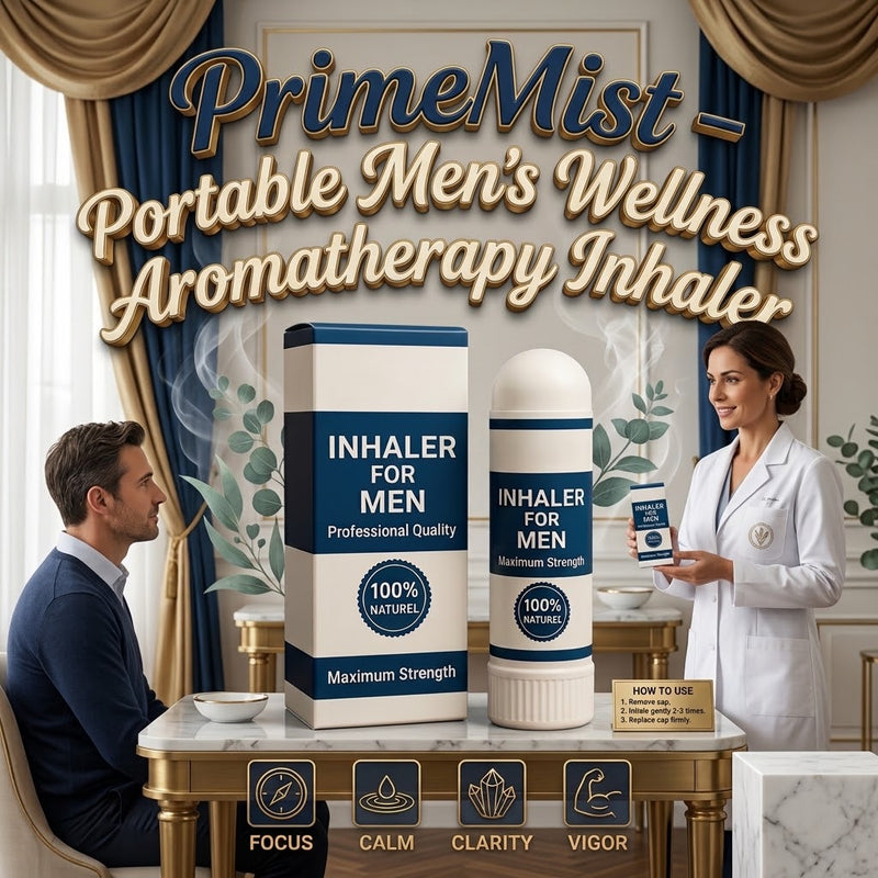 PrimeMist – Portable Men's Wellness Aromatherapy Inhaler