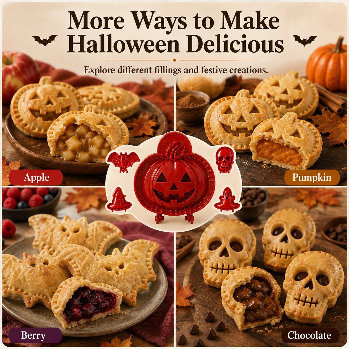 SpookPie – Halloween Mini Pie Shaping Mold
