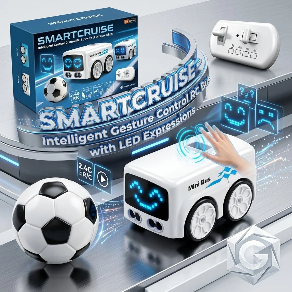 SmartCruise – Intelligent Gesture Control RC Bus with LED Expressions