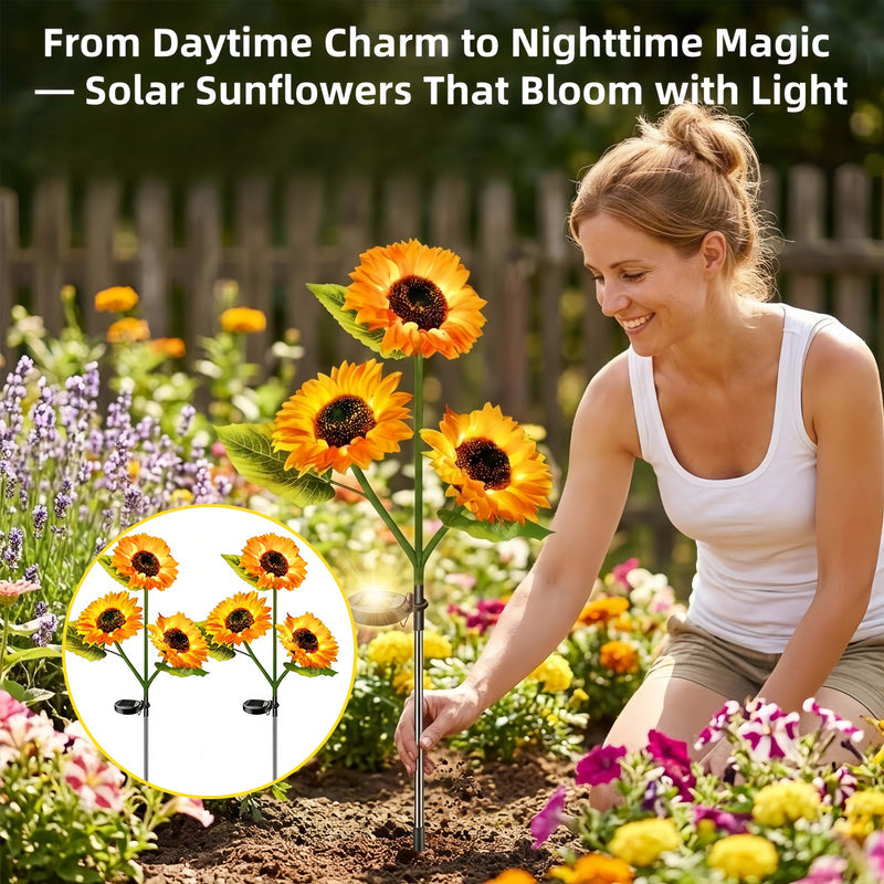 SunGarden – Solar-Powered Sunflower Lights