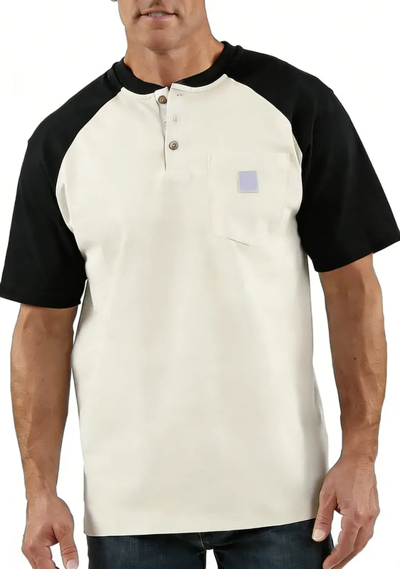 StyleFusion – Premium Color Block Casual Shirt