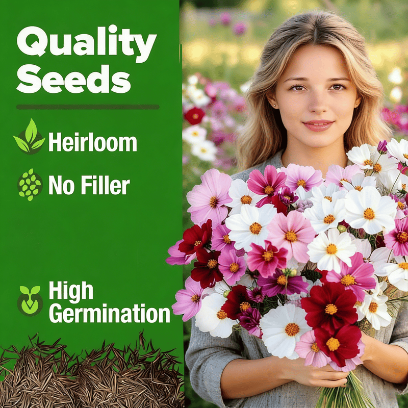 🔥Zinnia Seeds - Pure Seeds - No Filler -Heirloom Flower Seeds