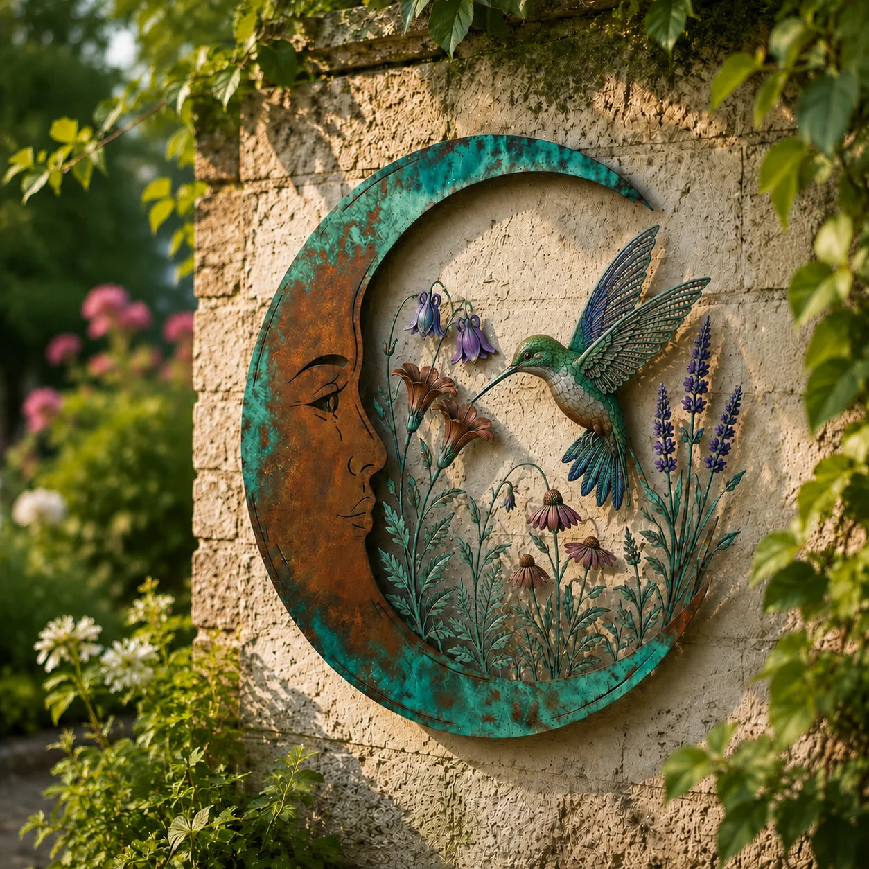 LunaBloom – Moon Fairy Wall Decor