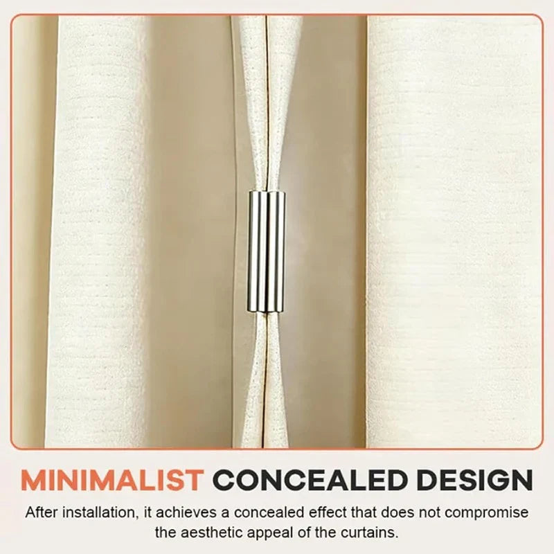 CurtainSnap – No-Drill Magnetic Curtain Holders