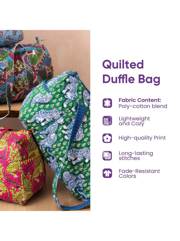 PetalPack – Stylish Quilted Duffle Bag