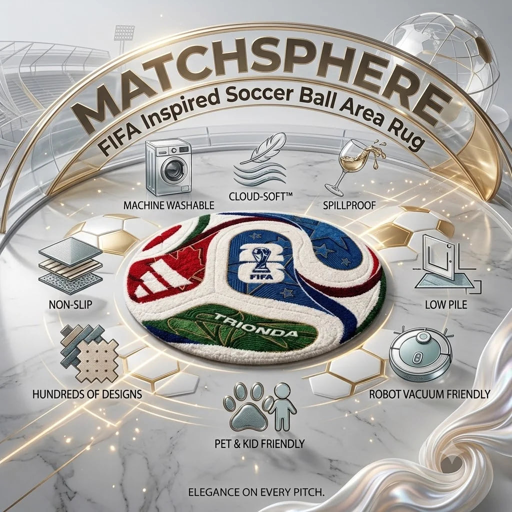 MatchSphere – FIFA Inspired Soccer Ball Area Rug