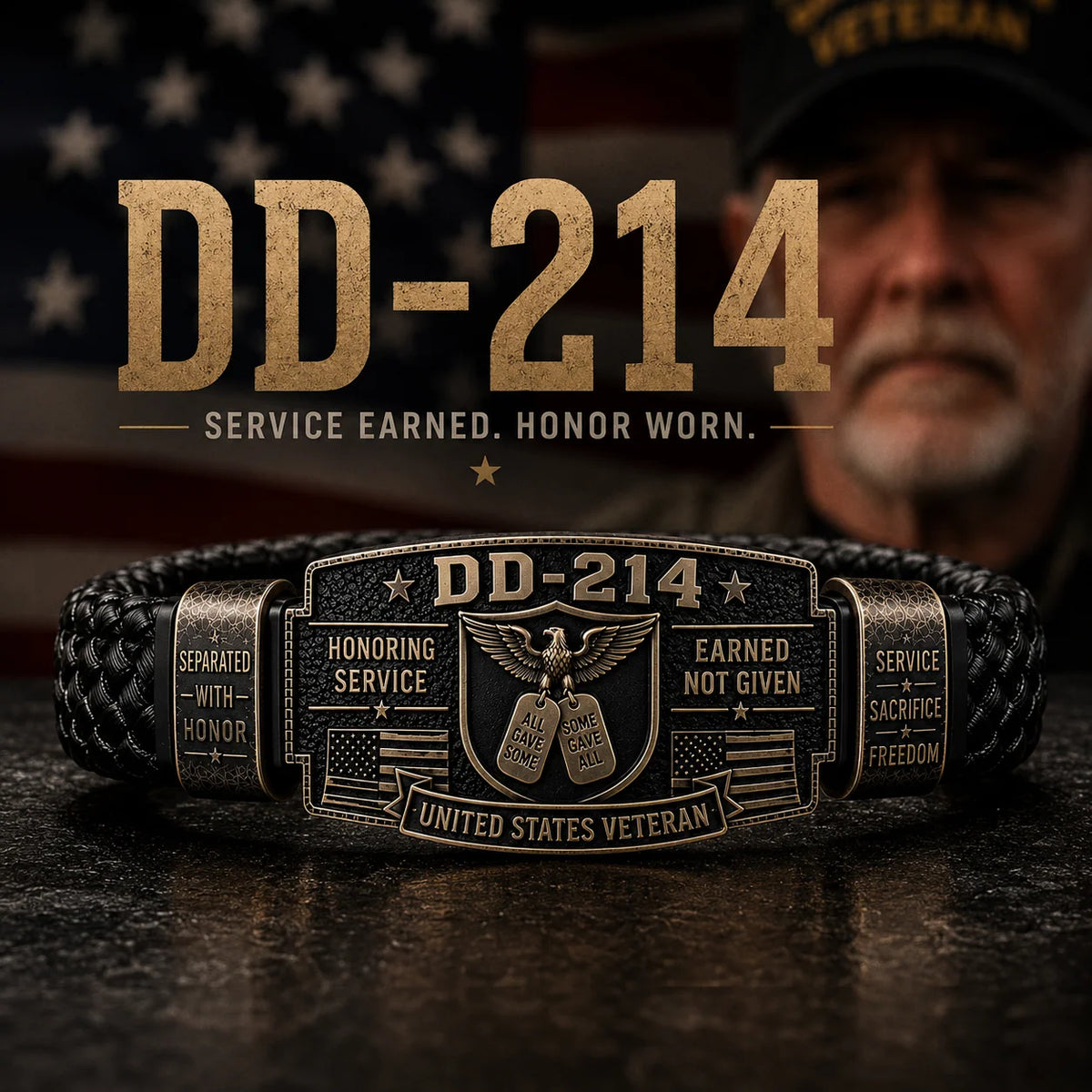 PatriotValor – DD-214 Veteran Honor Bracelet