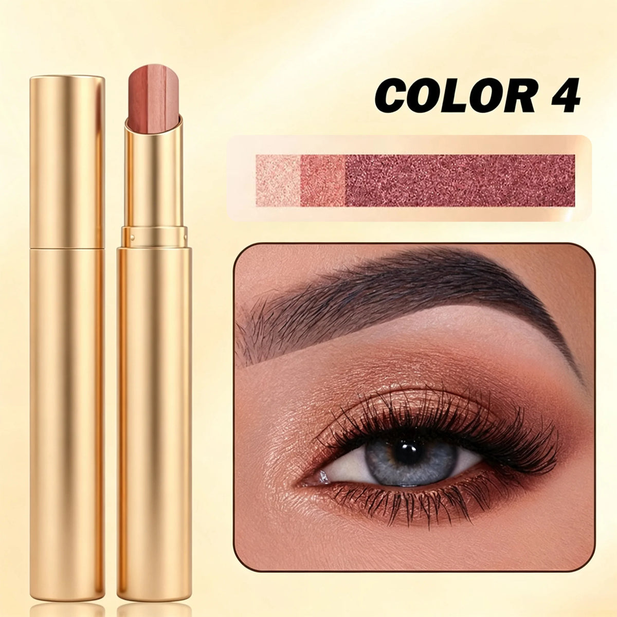 GlowMuse – 3-In-1 Waterproof Shimmer Eyeshadow Stick