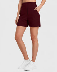 FlexEllea – High-Waisted Athletic Bermuda Shorts