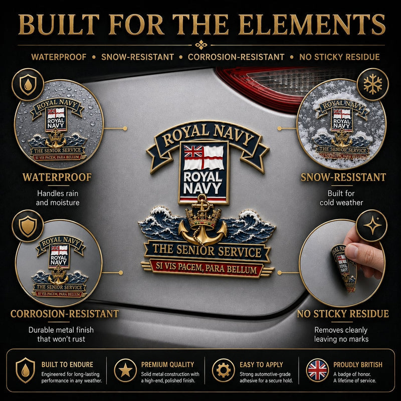 NavyCrest – Royal Navy Tribute Car Emblem