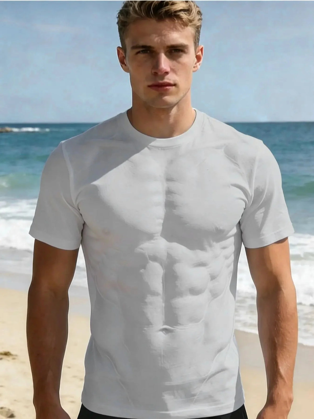 FlexForm – 3D Muscle Print Fitted T-Shirt
