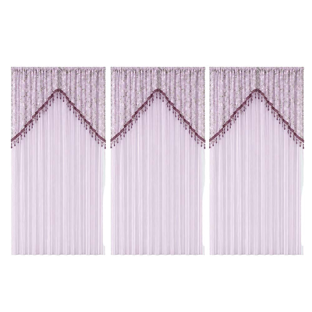 Bloomveil – Floral Embroidery Door Curtain